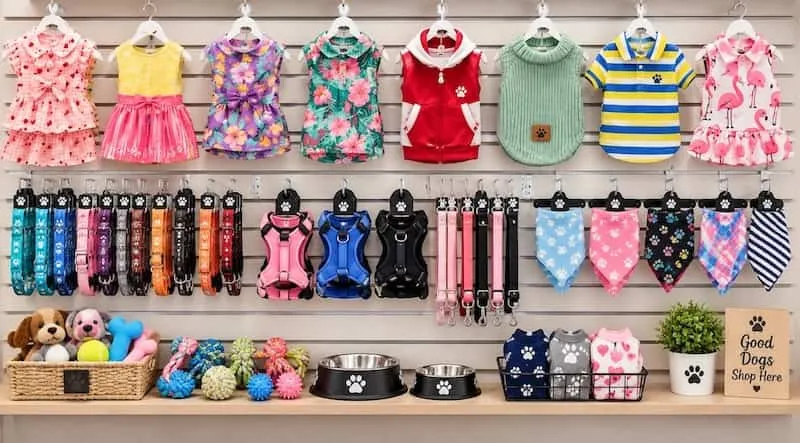 Juguetes, ropa y accesorios para perros a la venta en Rose’s Grooming House