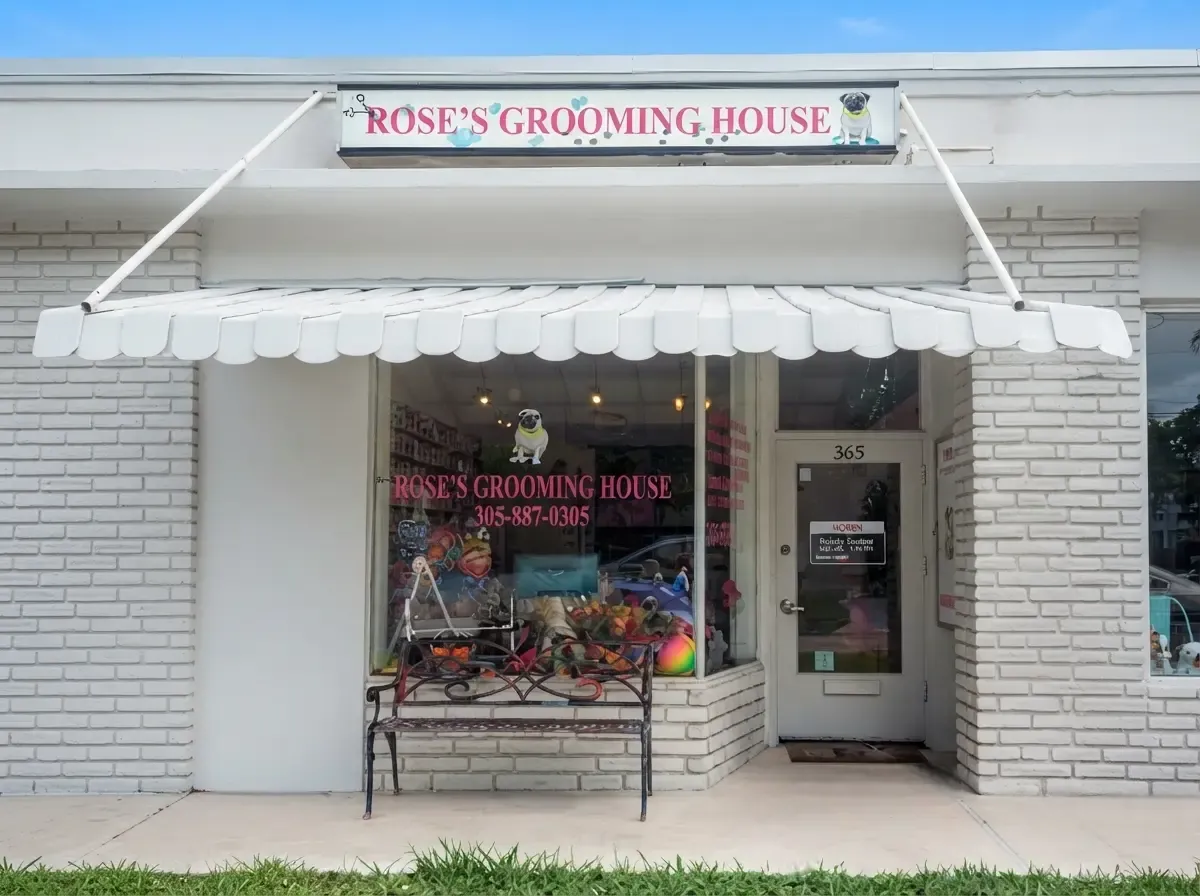 Storefront of Rose’s Grooming House at 365 Westward Drive, Miami Springs